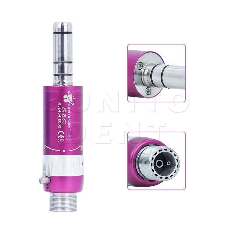 Dental low speed handpiece Kit Dental Air Turbine Motor Contra Angle Handpiece Colorful Low Speed 2/4 Hole Dental Drill Product