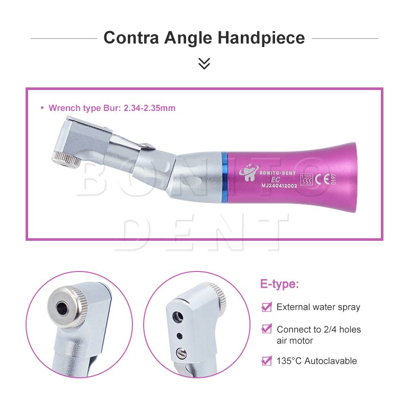Dental low speed handpiece Kit Dental Air Turbine Motor Contra Angle Handpiece Colorful Low Speed 2/4 Hole Dental Drill Product