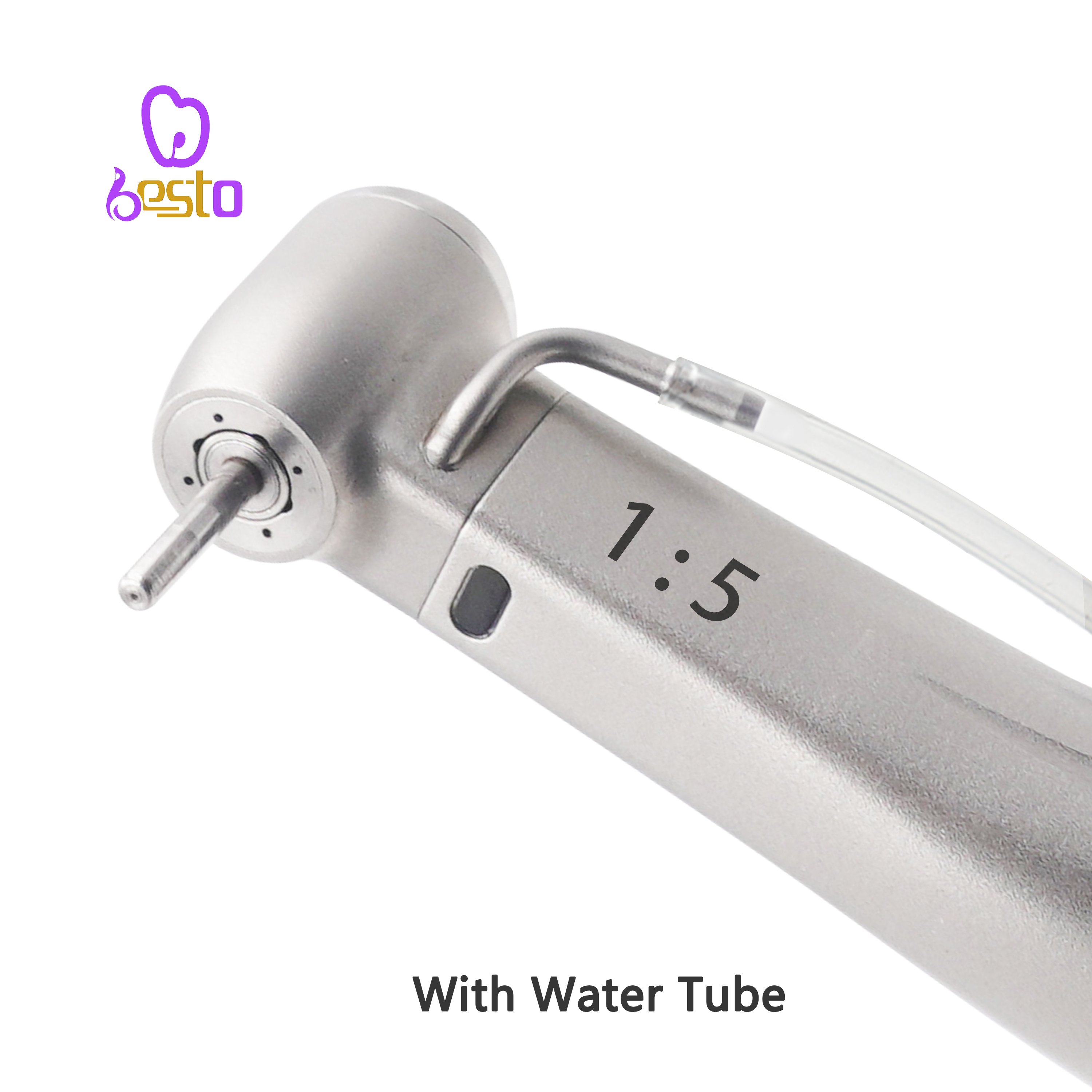 Dental 1:5 Low Speed Handpiece Increasing Optic Fiber Contra Angle Both Internal and External Water Spray Handpiece
