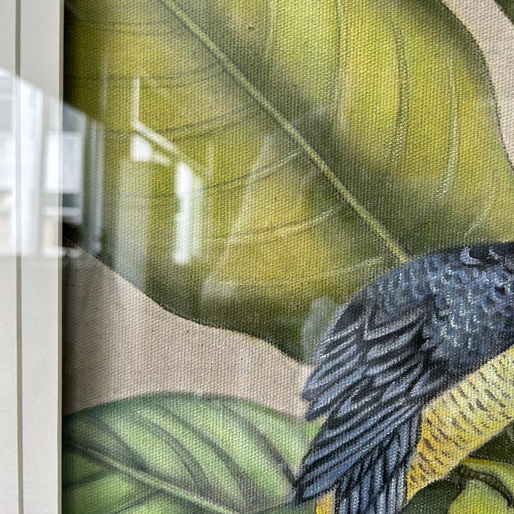 Wholesale Hand drawn Living Room Porch hotel Decor modern Wall Art painting colorful High quality Abstract foliage Art Painting