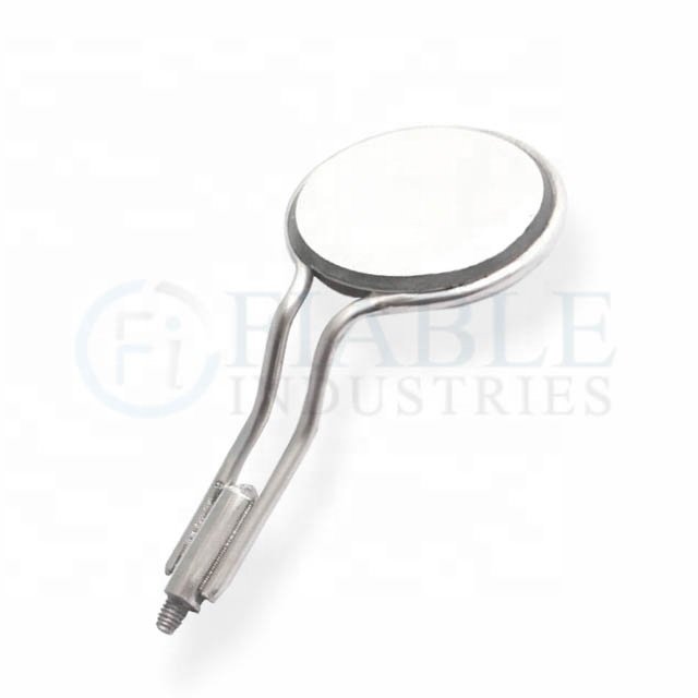 Double Sided Front Surface Dental Handpiece Mirrors ISO Certified Medical Equipment Steel Material Manual Power Source