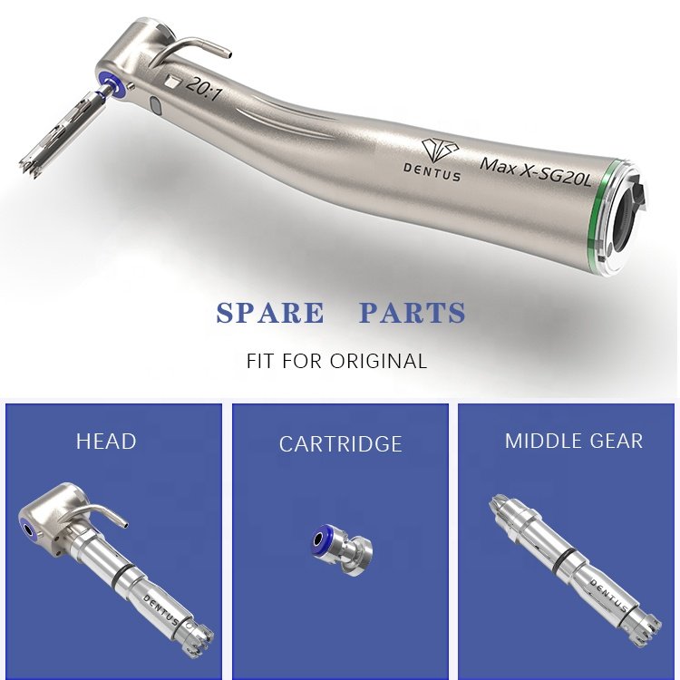 X-SG20L 20:1 Reduction Dental surgical Implant Handpiece Optic External and internal cooling Low Speed Contra Angle Handpiece