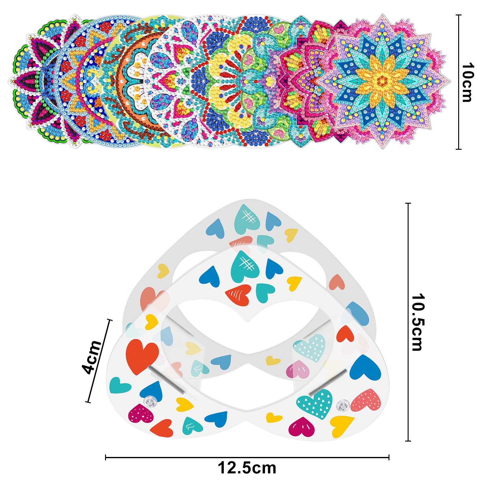 Custom rhinestones PVC diamond painting coasters With PVC stand 5D DIY Diamond Art Painting Kit Coasters