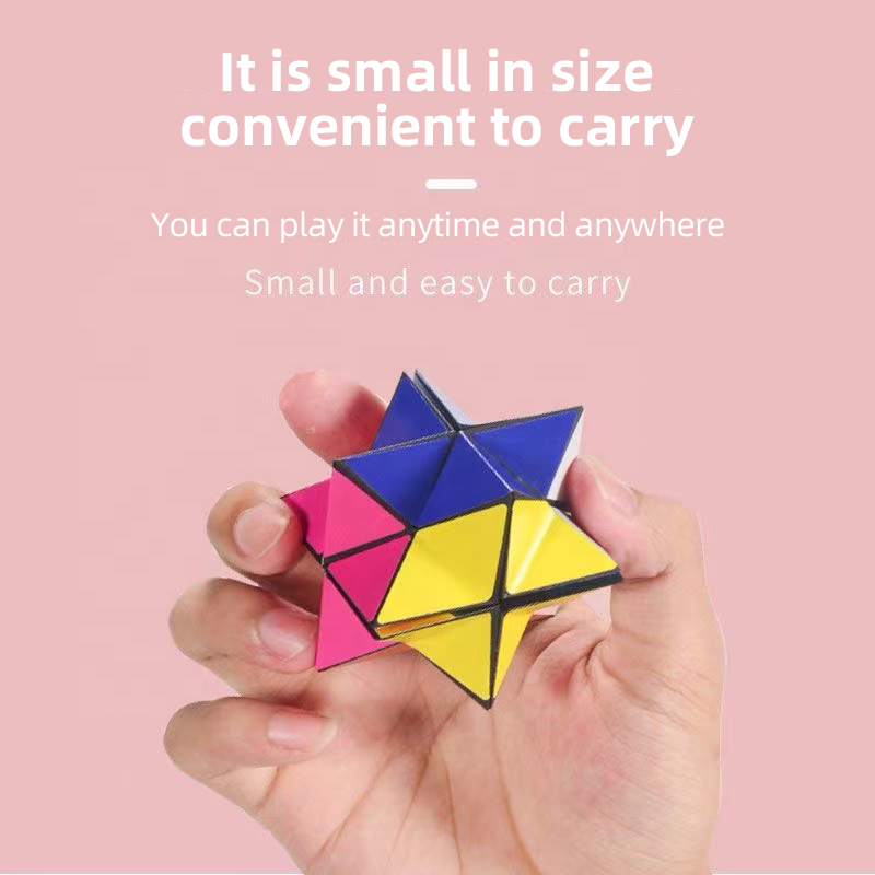 3d three-dimensional infinite magic cube geometry toy Child puzzle decompression cube building blocks magic rule toy