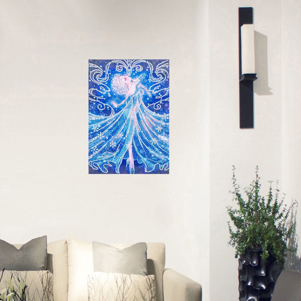 Hot selling special shape crystal drill popular fairy diamond paintings for Home Decoration