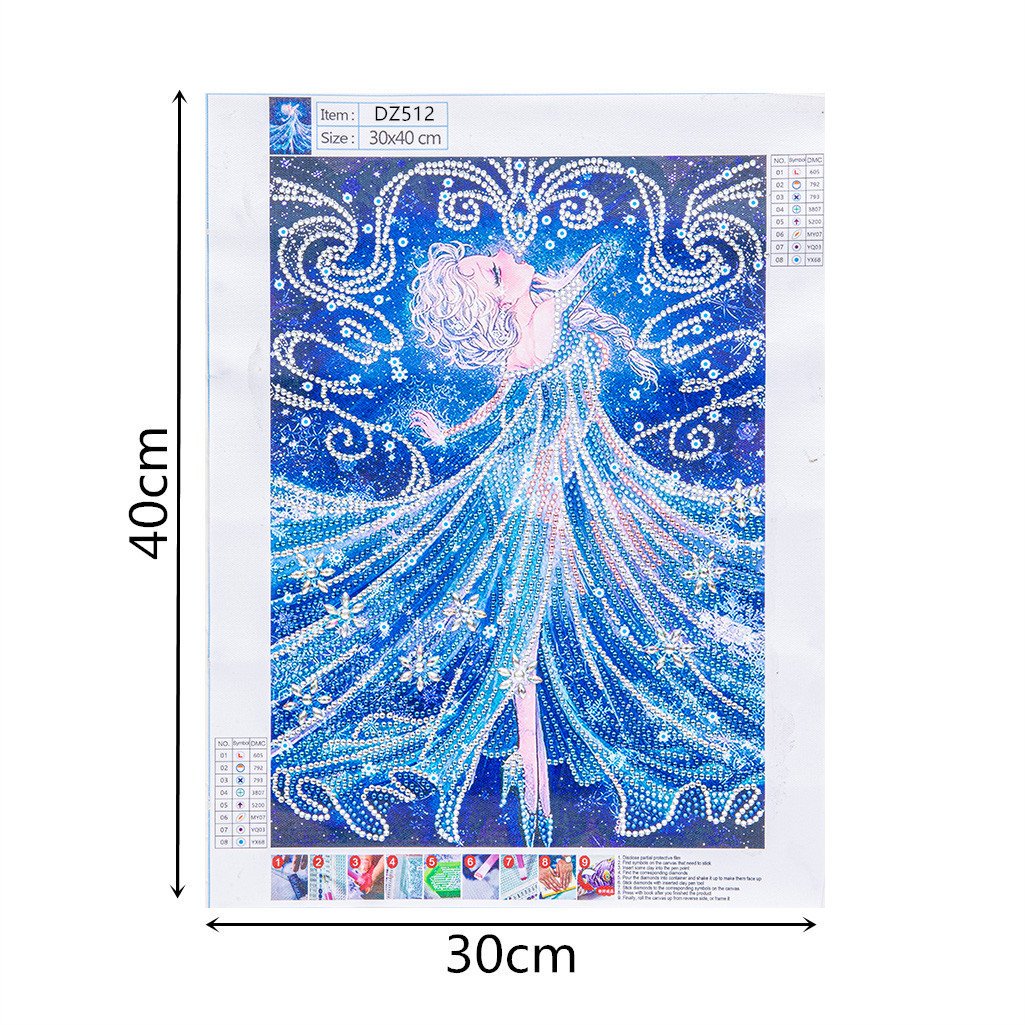 Hot selling special shape crystal drill popular fairy diamond paintings for Home Decoration