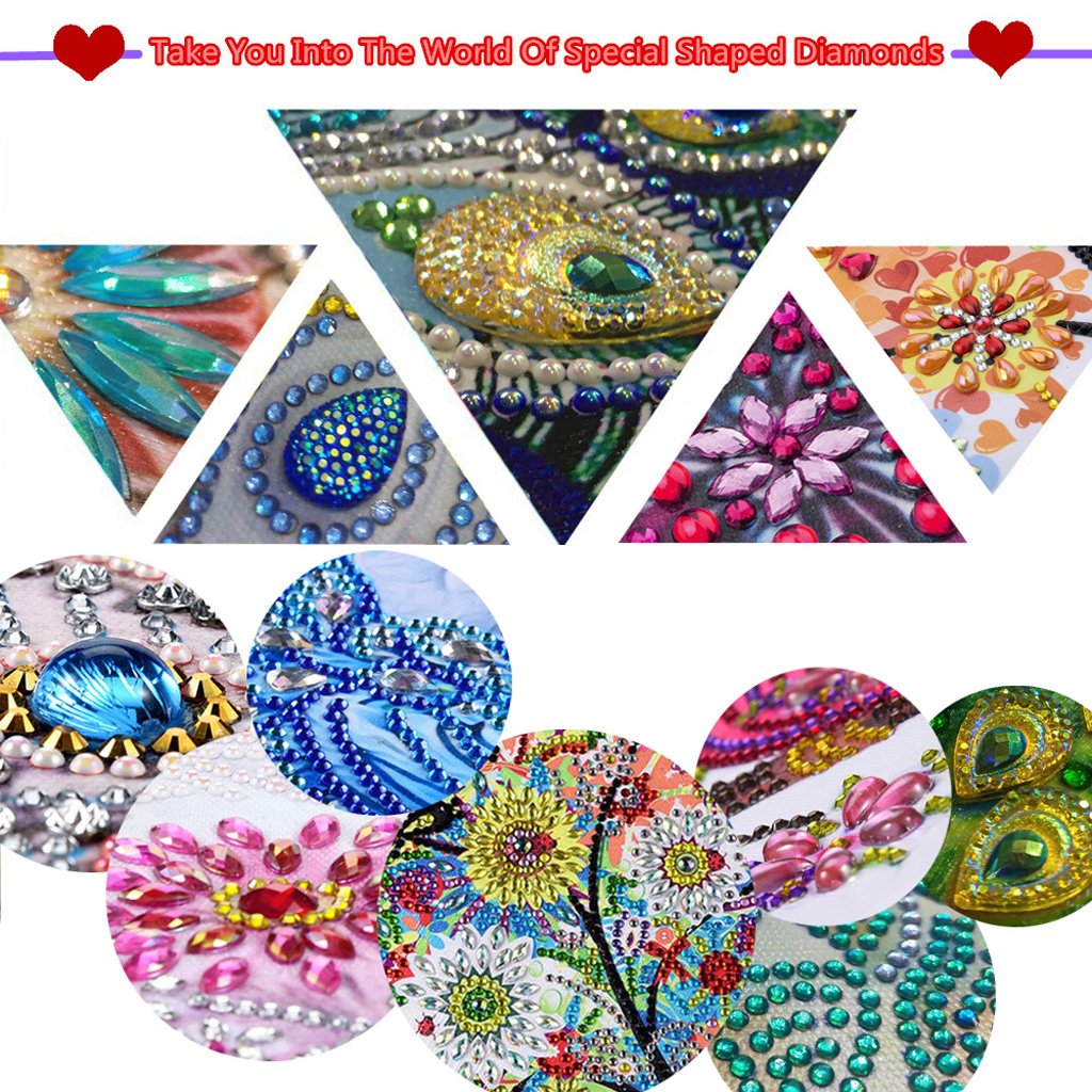 Hot selling special shape crystal drill popular fairy diamond paintings for Home Decoration