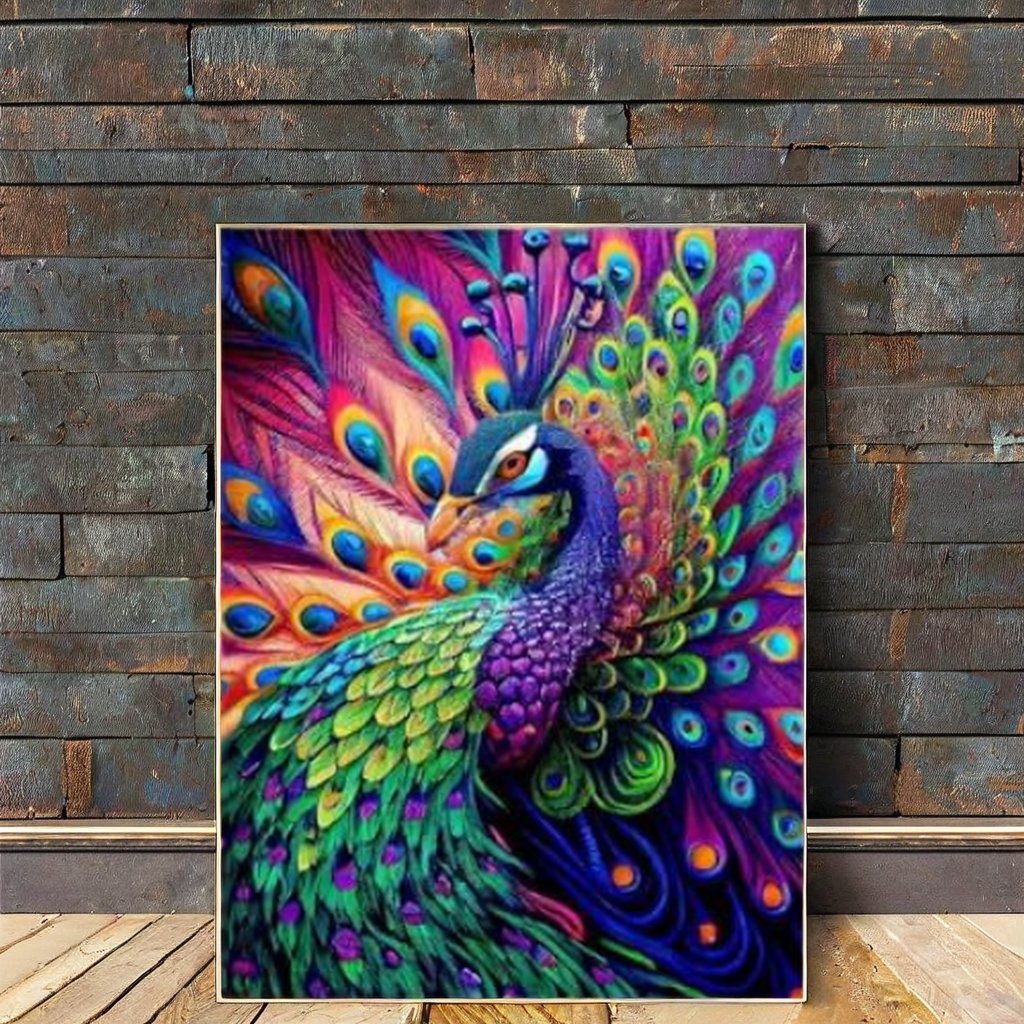 Drop Shipping 3D cheap wholesale peacock hand rhinestone painting diamond painting