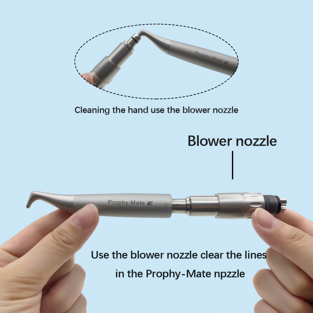 Dental Teeth Whitening Air Prophy Jet System Polishing Sandblasting Gun Polisher Handpiece Oral hygiene fit N*K PTL Coupling