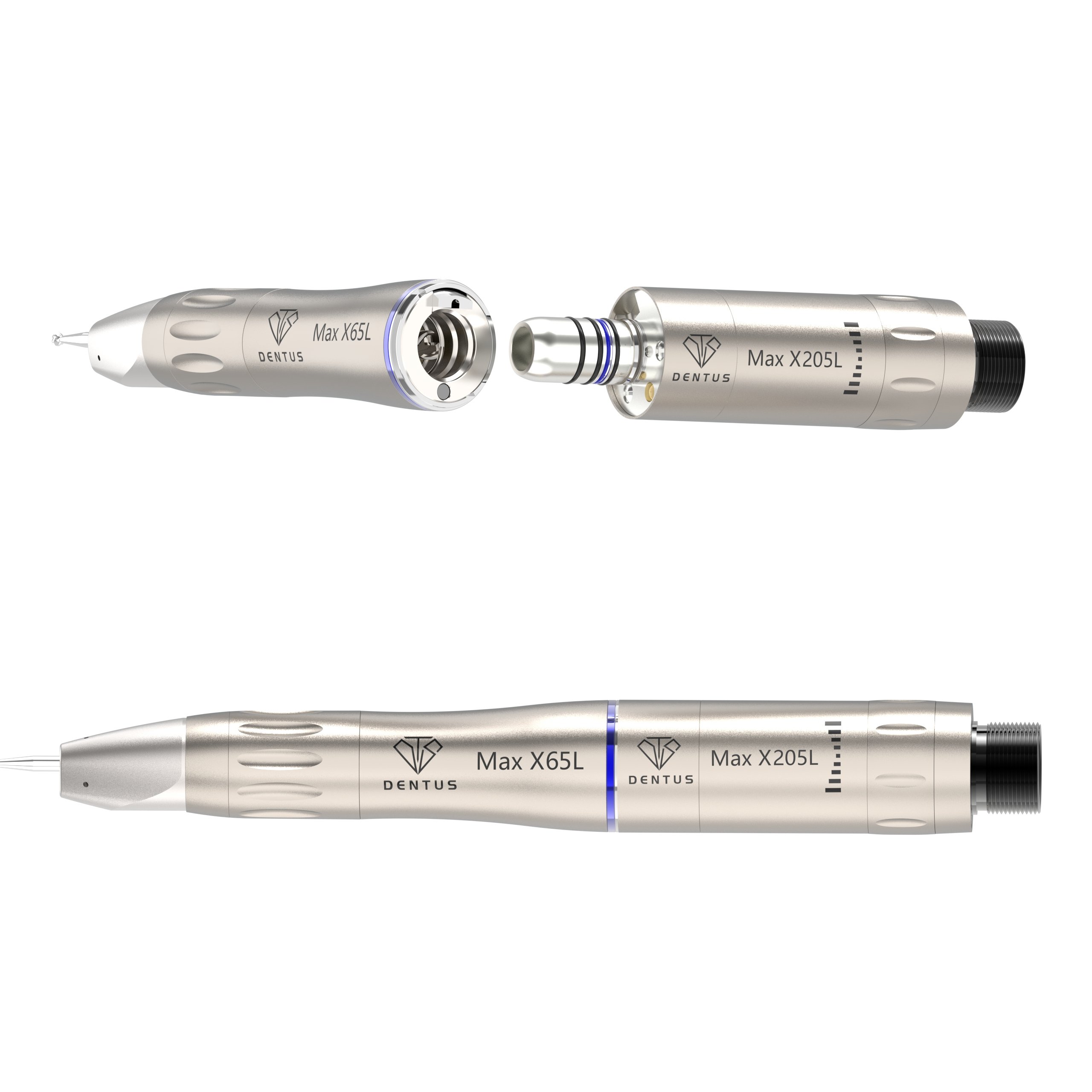 Best-selling M205LG with fiber optic custom 2/4/6 holes water jet air motor LED special dental handpiece standard motor