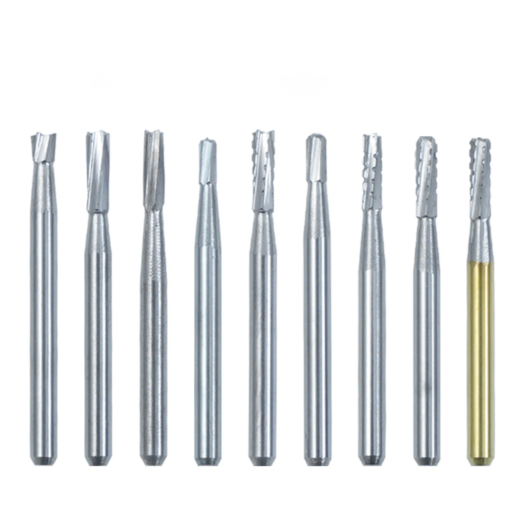 10Pcs/Box Dia 1.6mm Denta Products Tungsten Steel Bur FG Carbide Dental Burs For High Speed Handpiece