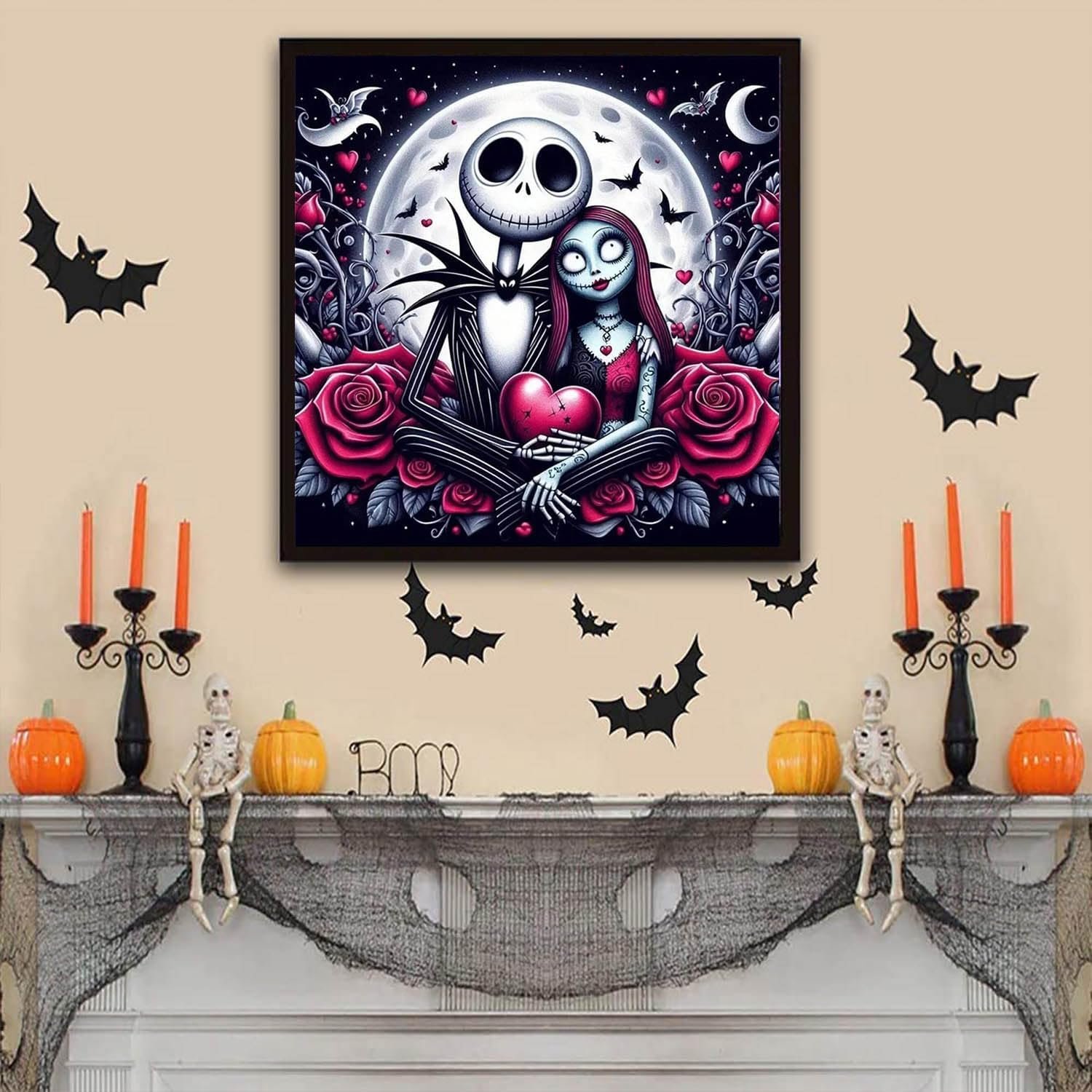 Factory price diamond art pen halloween Mosaic Art Full Cover canvas art diamond painting set home decor