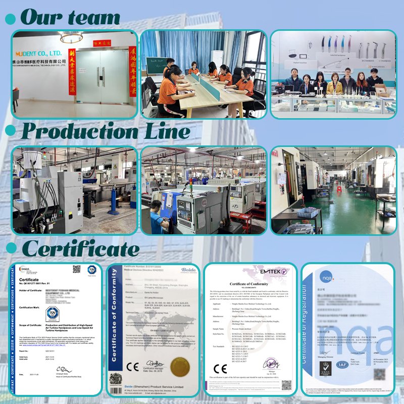 dental equipment dental student handpiece kits with LED high speed handpiece and inner low speed handpiece sets