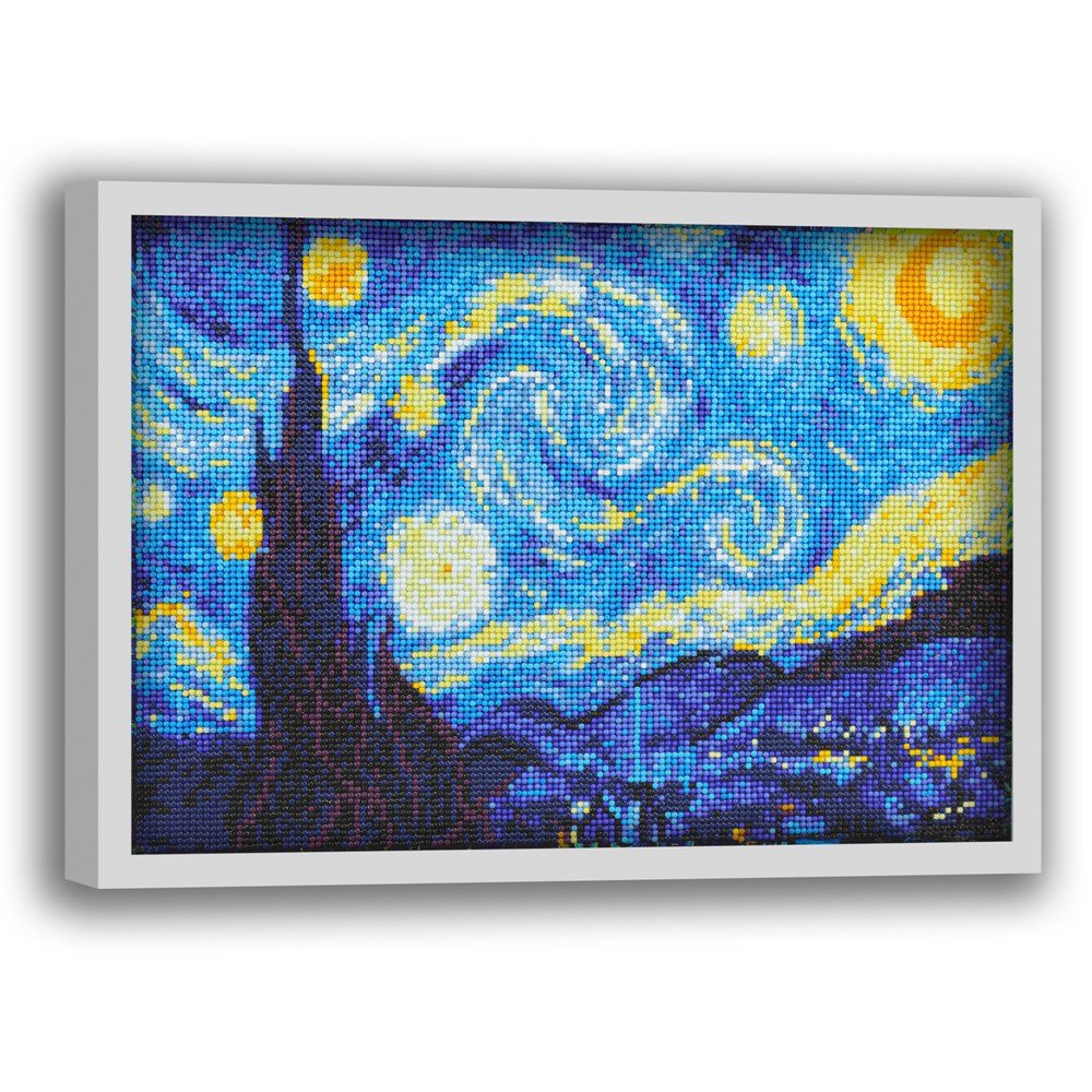diamond painting starry night van gogh oil painting frame kits for adults Wholesale craft colourful wall decoration