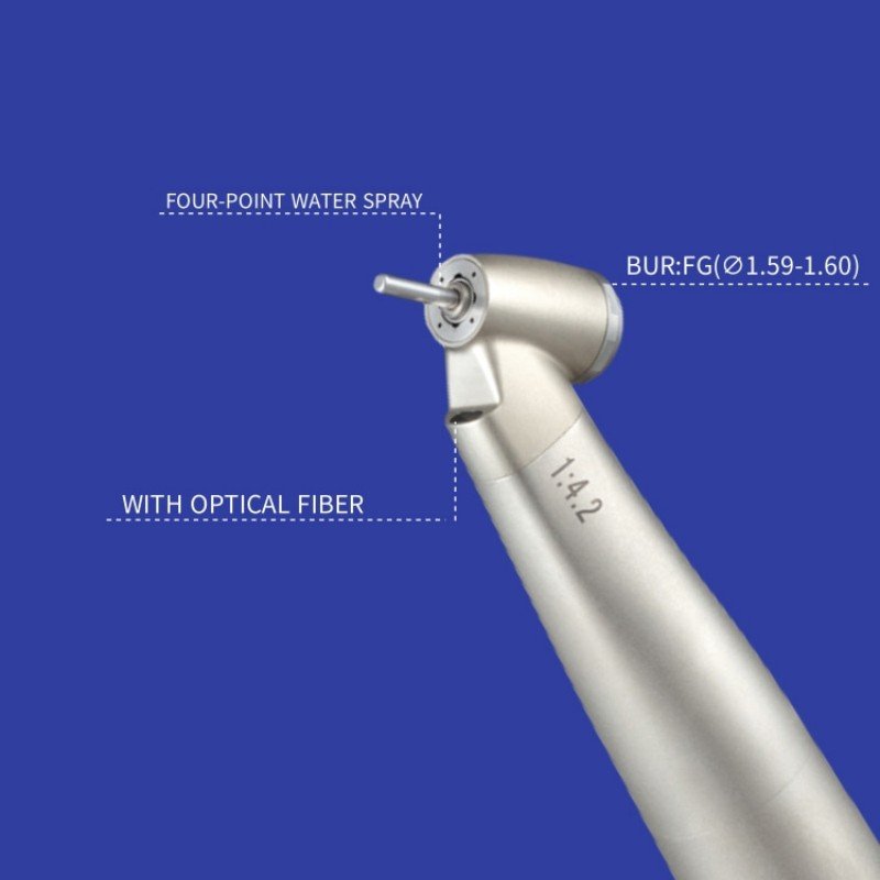 Lab Dental Fg Burs 45 Degree Optic Fiber Low Increasing 1:4.2 Speed Against Contra Angle Handpiece dental handpiece