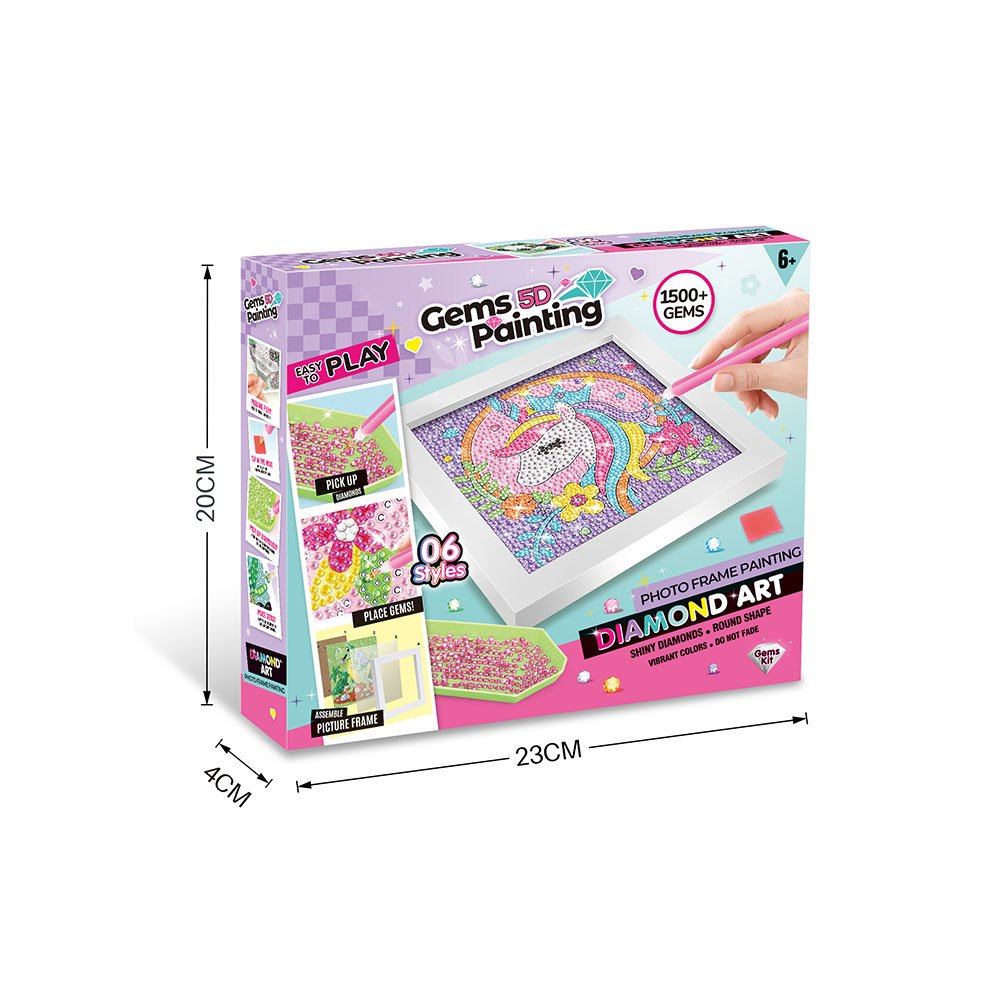 Carton pattern educational toys diy kit kid gem 5d craft diamond printing toy
