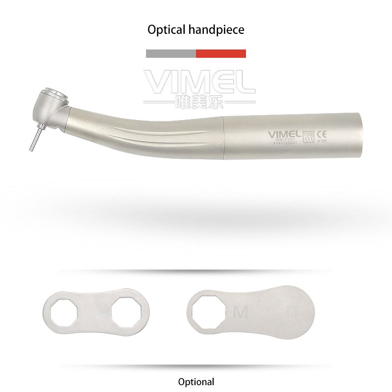 OEM Wholesale Dental Handpiece Turbine Push Button LED Optical Fibre light High Speed Handpiece