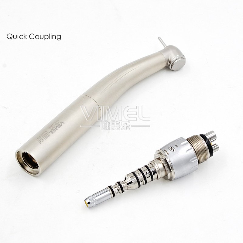 OEM Wholesale Dental Handpiece Turbine Push Button LED Optical Fibre light High Speed Handpiece