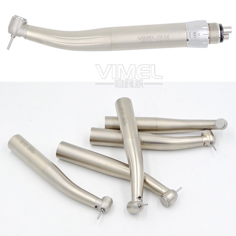 OEM Wholesale Dental Handpiece Turbine Push Button LED Optical Fibre light High Speed Handpiece