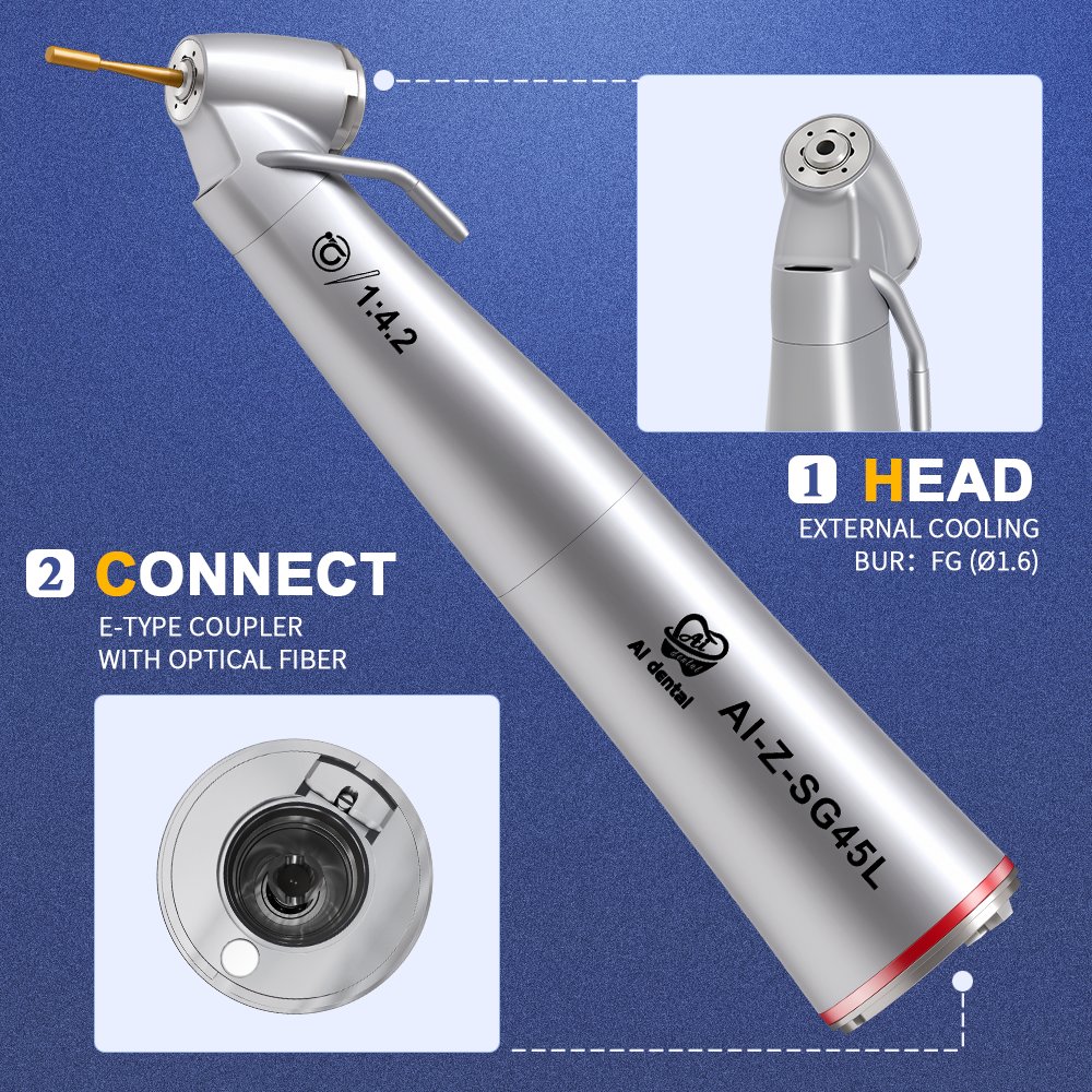 AI-Z-SG series Dental Implant Handpiece Outer Water Spray Low Speed Fiber Optic Laboratory Korea Surgery Machine Motor Equipment