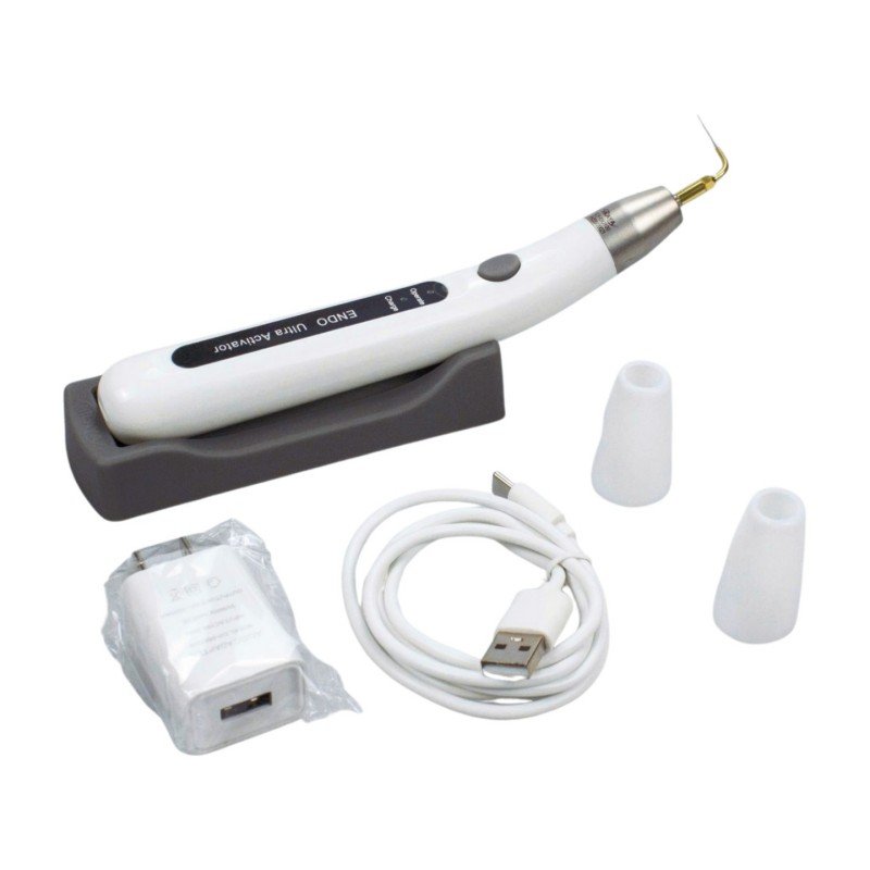 LED Light Dental Root Canal Electric Motor Dental Handpiece with 16:1 Contra Angle Stainless Steel Endo Motor