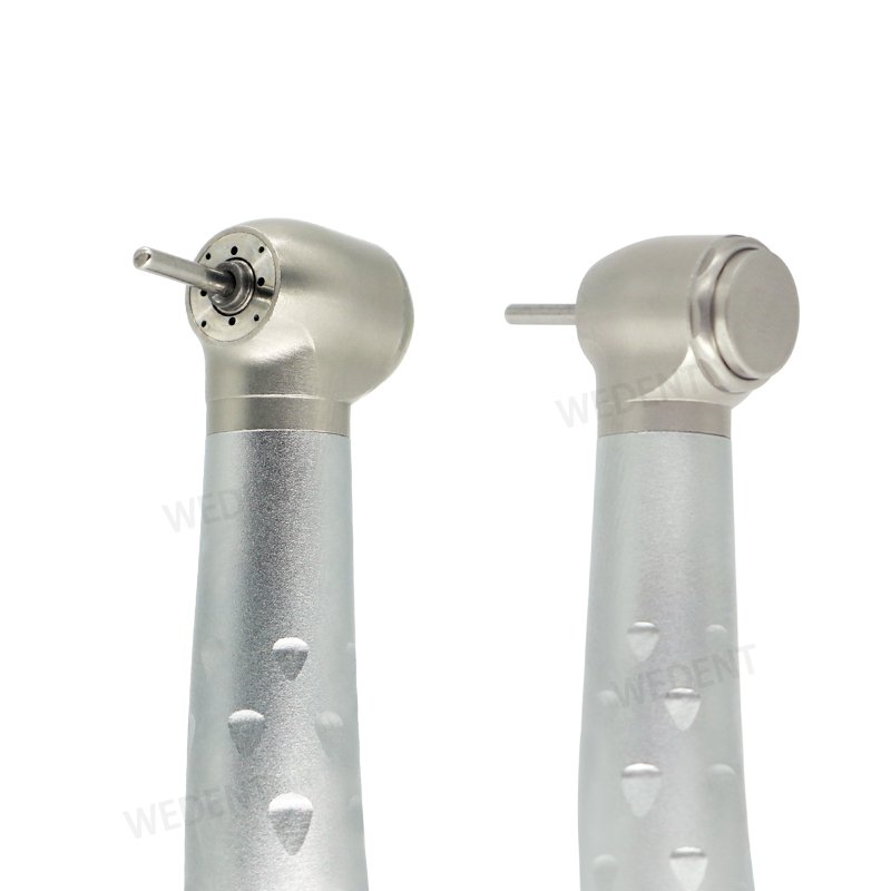 Dental Surgical Instruments 2/4 Holes Steel Handpiece Head 4 Water Spray High Speed Dental Handpiece without LED