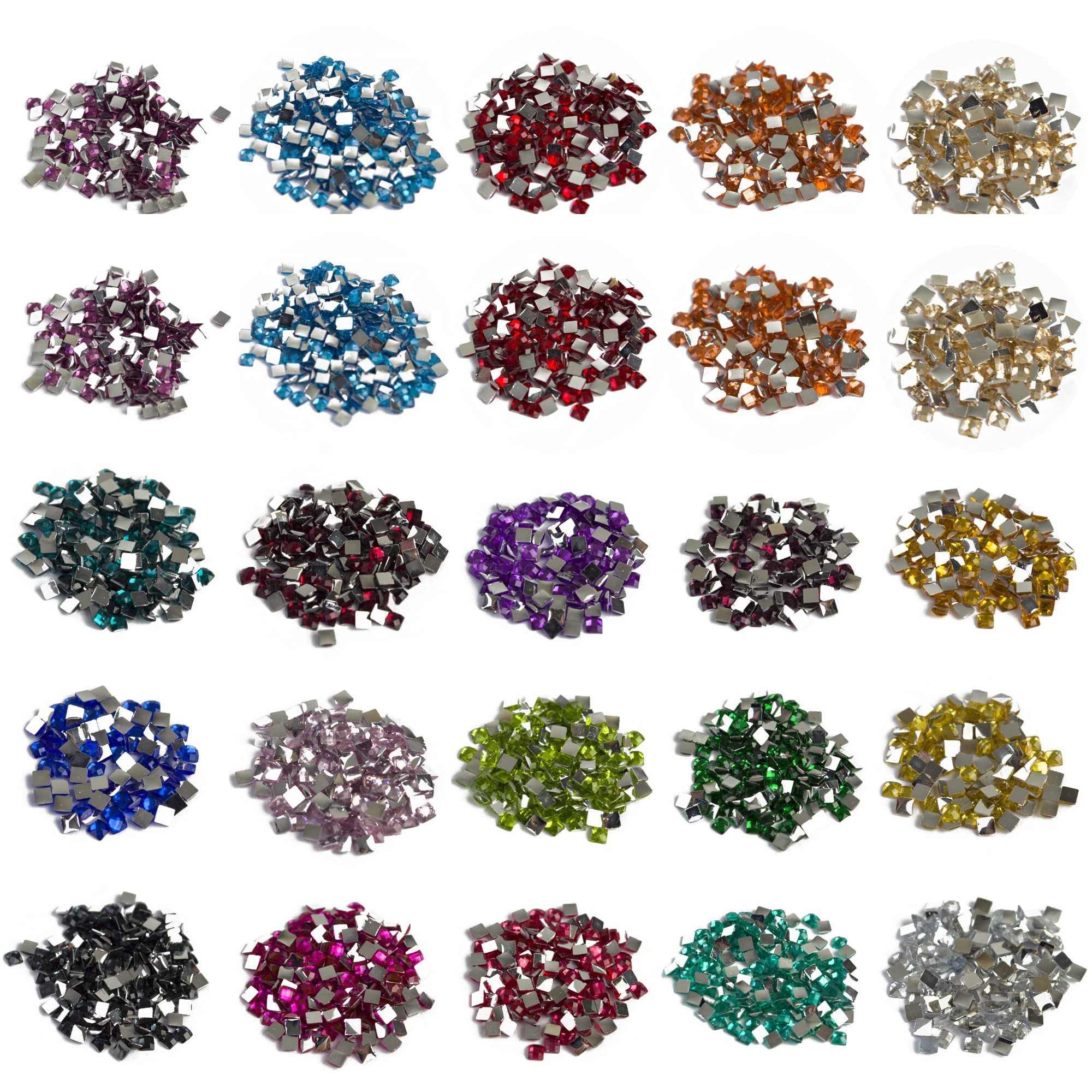 SONGWOO 2.5mm Crystal Square drills Embroidery Color Rhinestones Diamond Painting Sale Mosaic Stone Resin Gift Making