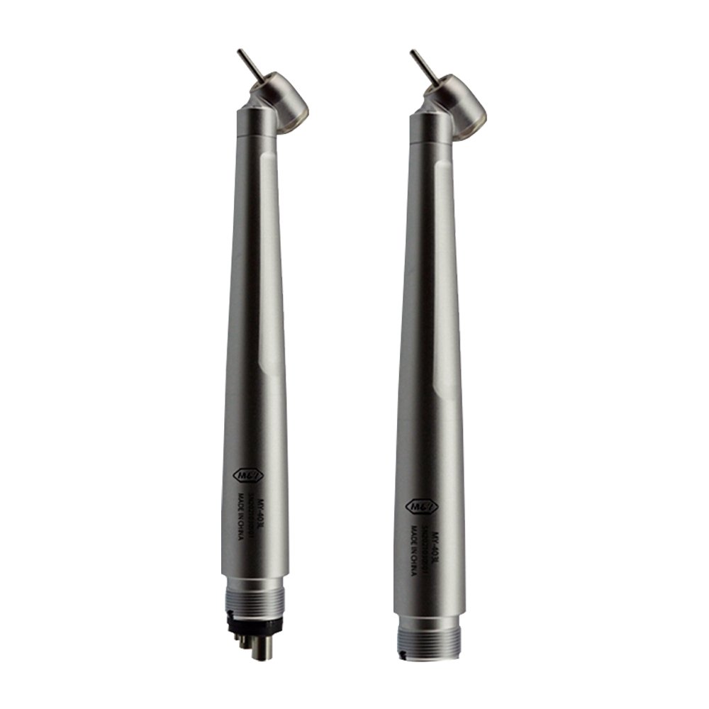 Dental Led Light High Speed Handpiece Standard Head T3 Racer Single Water SprayAir Turbine 45 Degree 2/4Holes Dentists Tools