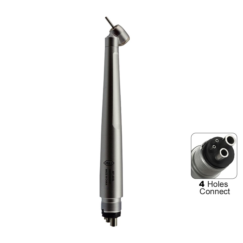 Dental Led Light High Speed Handpiece Standard Head T3 Racer Single Water SprayAir Turbine 45 Degree 2/4Holes Dentists Tools