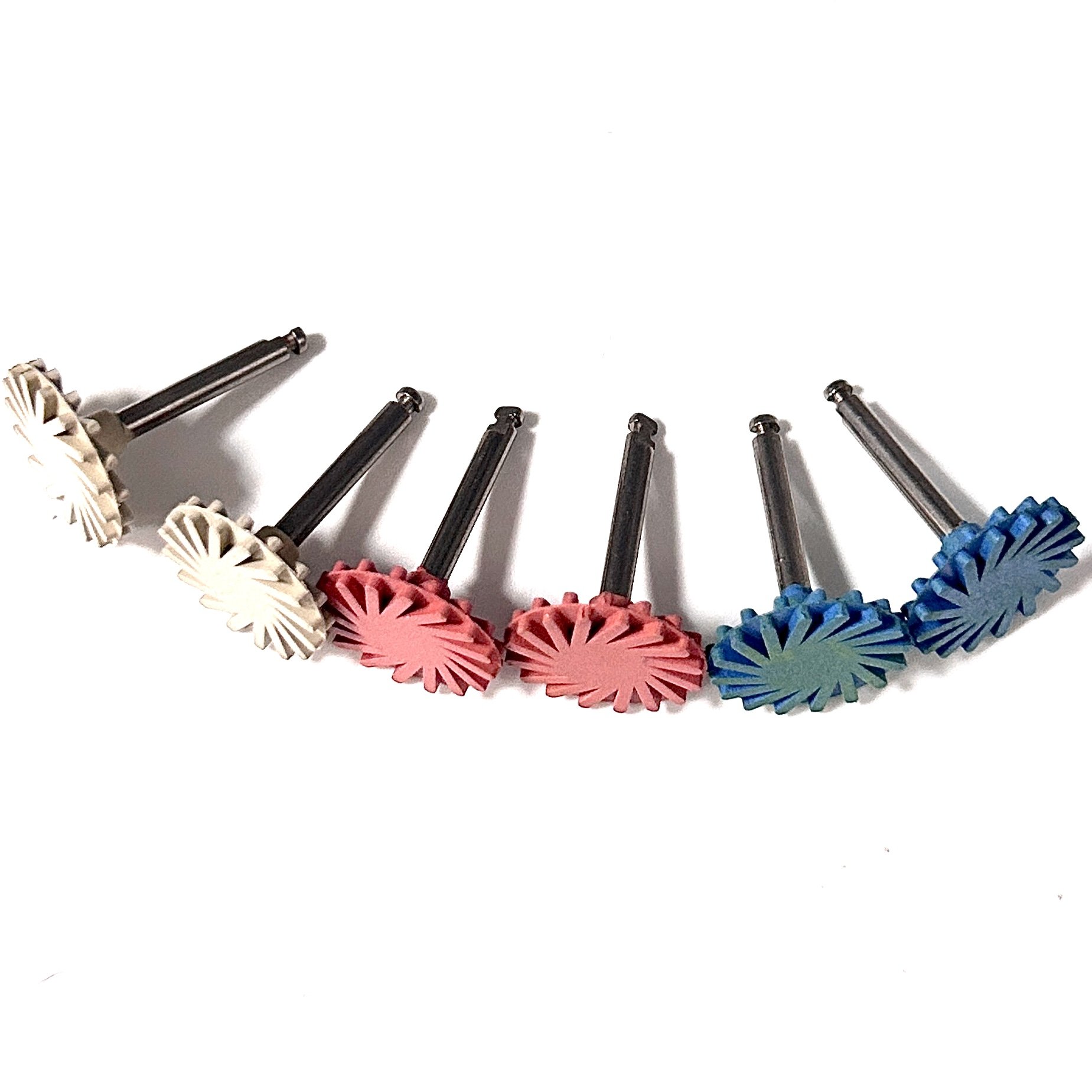 RAD0106 6-Pack/Box Dental Polishing Set Composite Resin Polishing Discs Spiral Polishing Wheel RA Silicone Composite Polisher