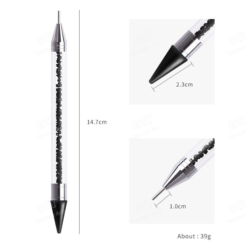 LS Wholesale Nail Rhinestones picker Dotting Pen Crystal pick up tool wax pen Diamond Painting Nail Art pen Supplies