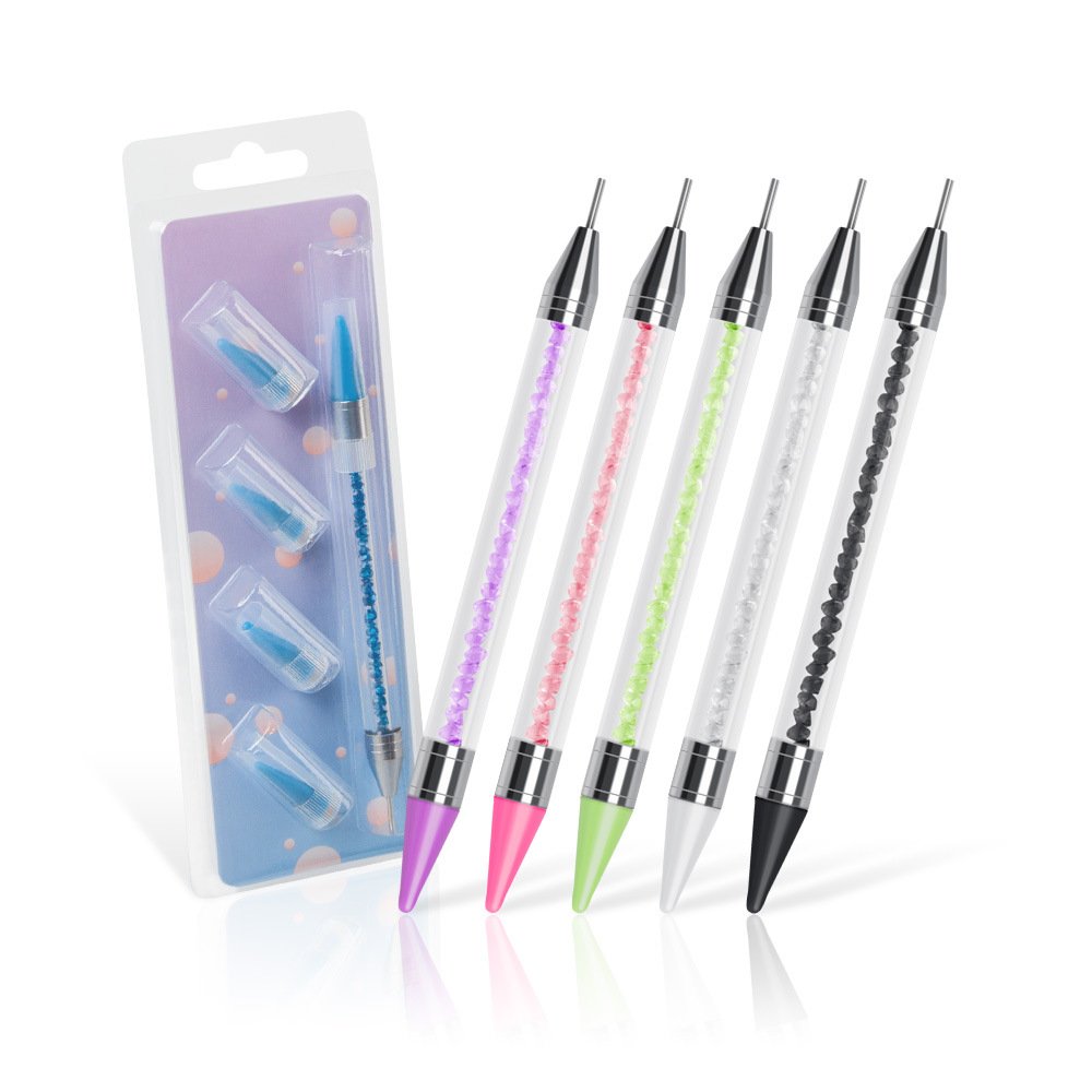 LS Wholesale Nail Rhinestones picker Dotting Pen Crystal pick up tool wax pen Diamond Painting Nail Art pen Supplies