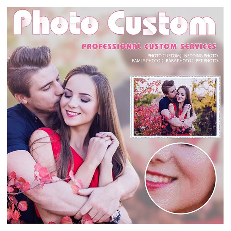 Photo Custom Diamond Painting Personal Picture Diamond Embroidery Full Square & Round Drill Rhinestone Mosaic Pictures Wholesale