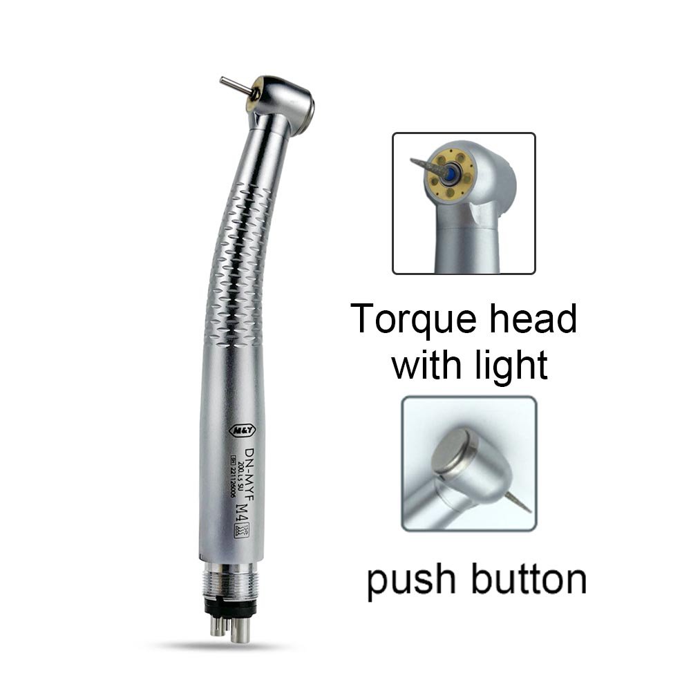 Dental Cartridge 5 Water Sprays 5 LED Lamp Light High Speed Torque Handpiece 2/4 Holes Dentistry Air Turbine Dentist Tools