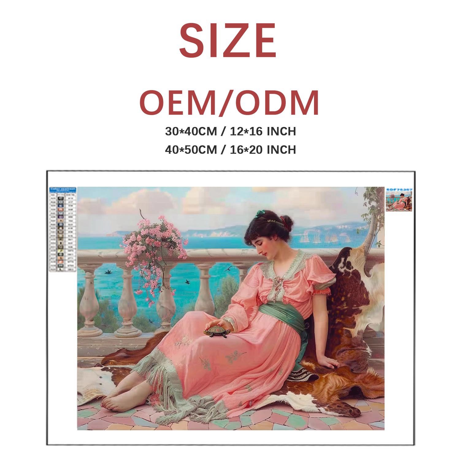 Classical European Women Diamond Painting Kit On Canvas Full Drill Portrait Paintings Personalized Customized DIY Painting Gift