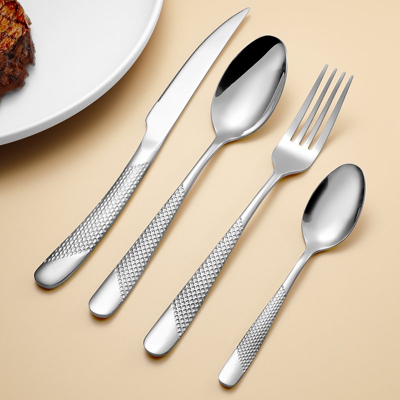 Best Selling Long And Silver Luxury Gold Cutlery Flatware Set Spoons