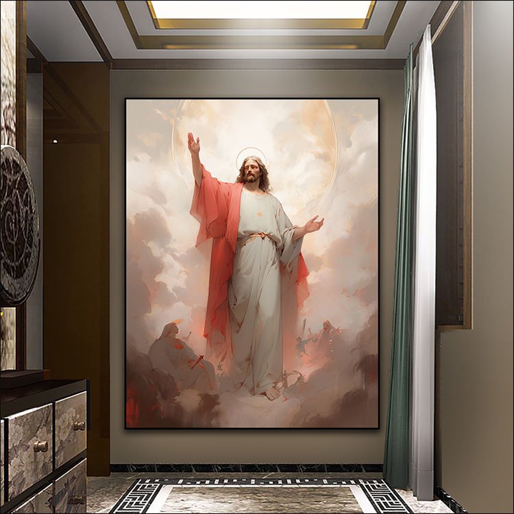 Jesus Portrait Christianity Decor Painting On Canvas Arts Murals Modern Religion Arts Led Diamond Paintings