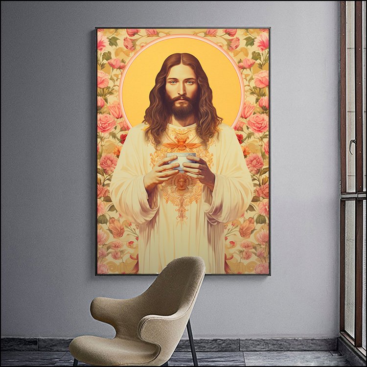 Jesus Portrait Christianity Decor Painting On Canvas Arts Murals Modern Religion Arts Led Diamond Paintings