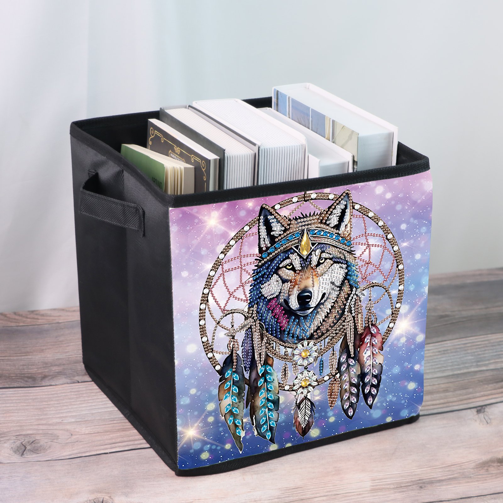 Wolf Dream Catcher Diamond Painting Storage Case DIY Art Table Craft