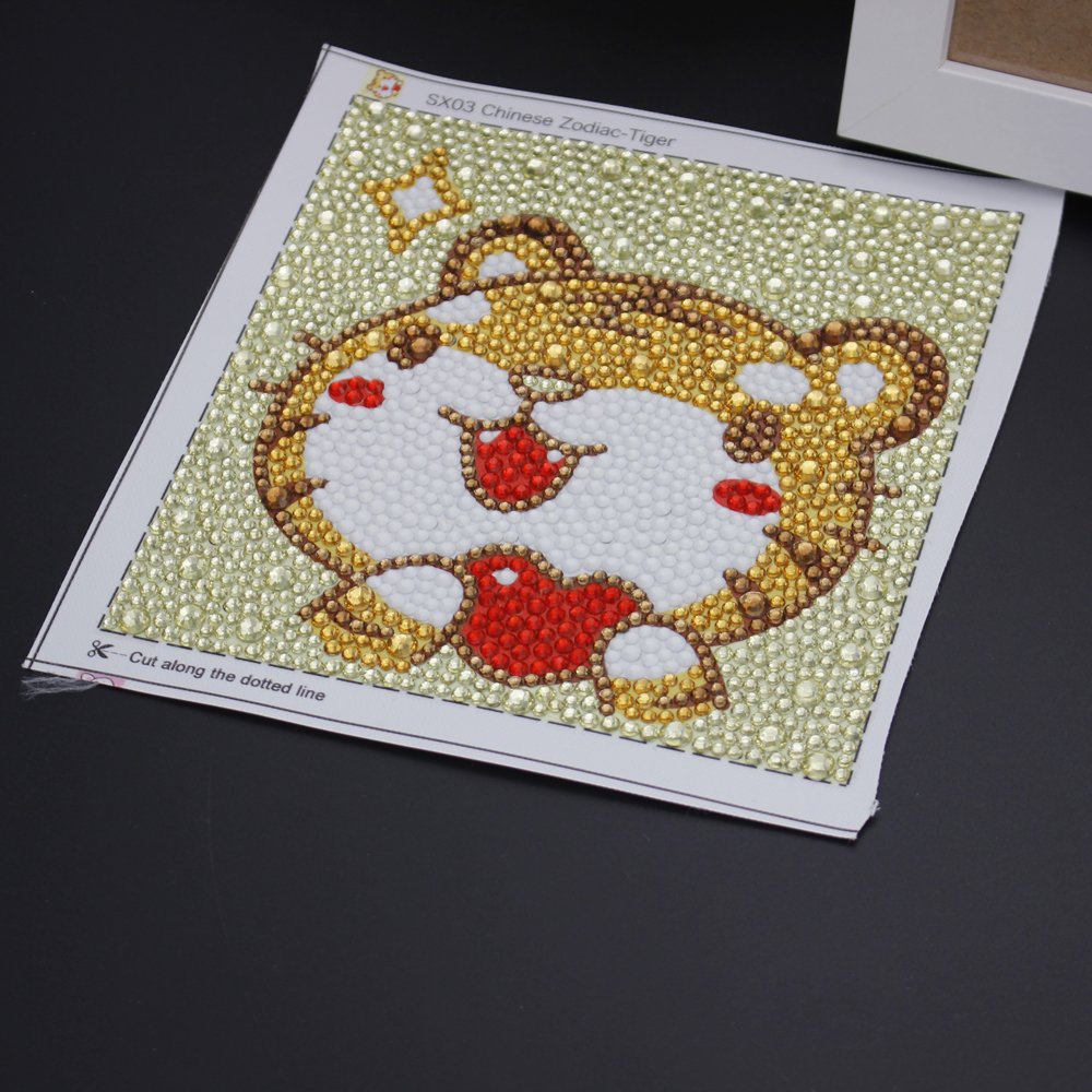 Wholesale Children's Diamond Painting with Frame DIY Gem Art Cute Animal 5d Diamond Painting for Kids