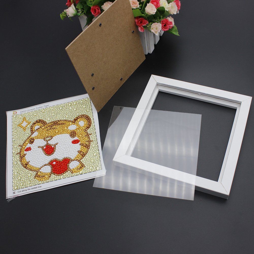 Wholesale Children's Diamond Painting with Frame DIY Gem Art Cute Animal 5d Diamond Painting for Kids