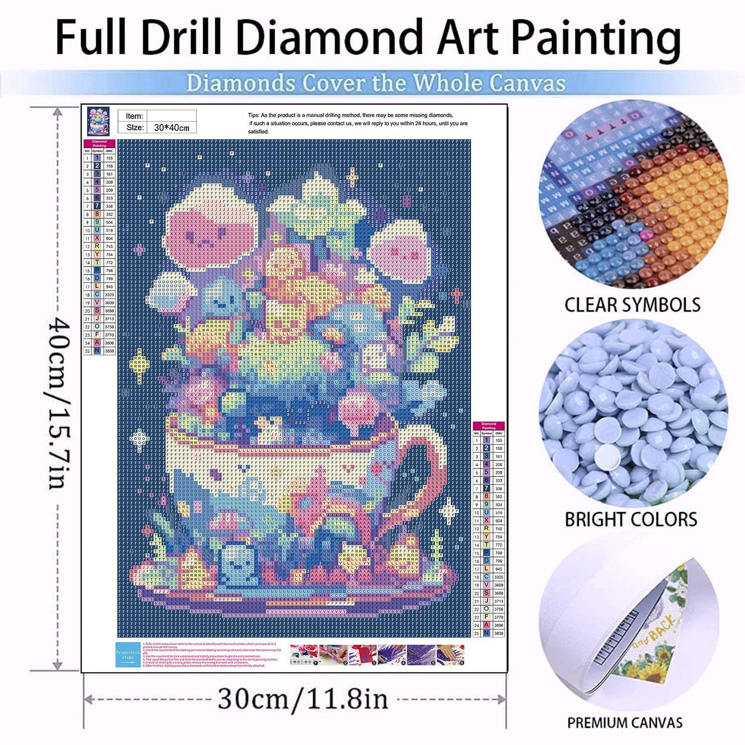 Adult Cute Diamond Painting Set Cartoon Diamond Art Set Adult Gift Cup Gemstone Art Home Wall Decoration decorations for home