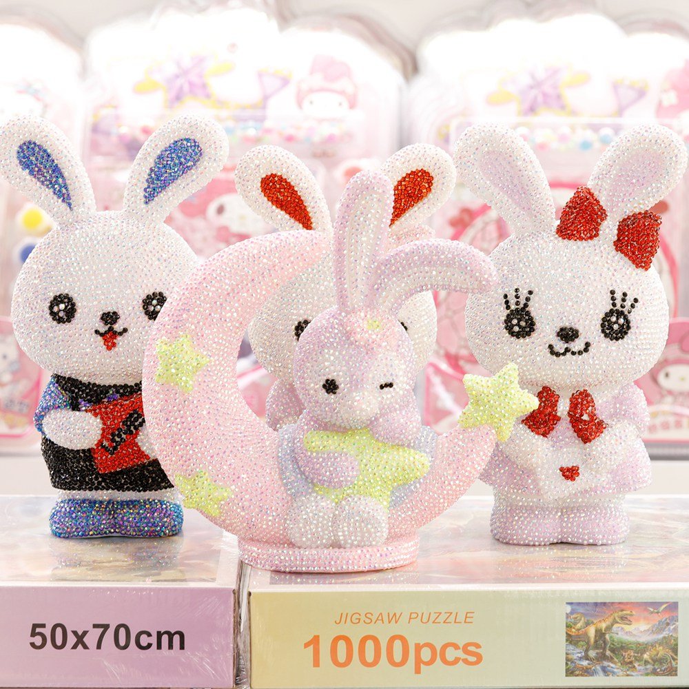 Cute Panda Wholesale DIY Diamond Painting Stereo Crystal Art Doll For Kid Saving Pot Point Diamond Doll Set Great Gifts