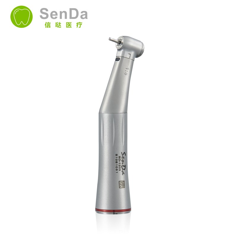 Good Quality Dental Instrument Germany Bearing Stainless Steel Speed Increase 1:5 Handpiece with LED Light
