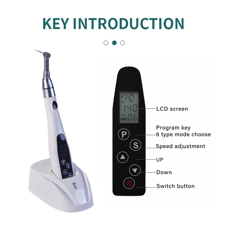 Portable Dental Wireless Handpiece Endo Motor Teeth Root Canal Measuring Instrument