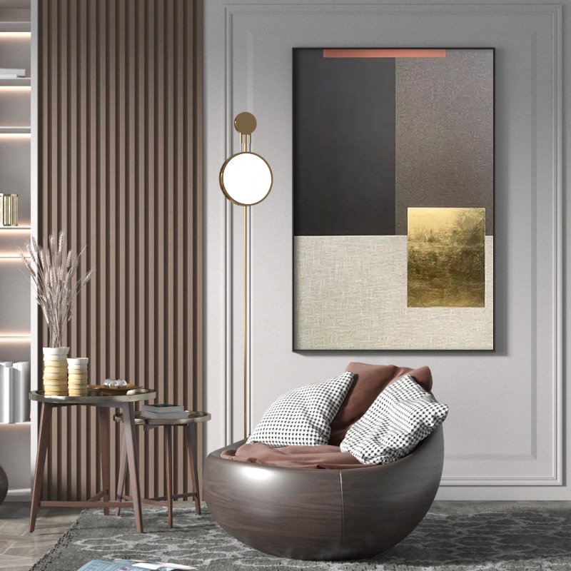 Wholesales Custom Large 3D Texture Oil Painting Geometric Abstract Canvas Oil Painting Living Room Decor Wall Art