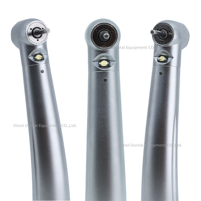 Custom Dental Product LED Handpiece Toruqe 3 Way Spray Push Button Ceramic Turbine High Speed E-generator Dentisty Drills