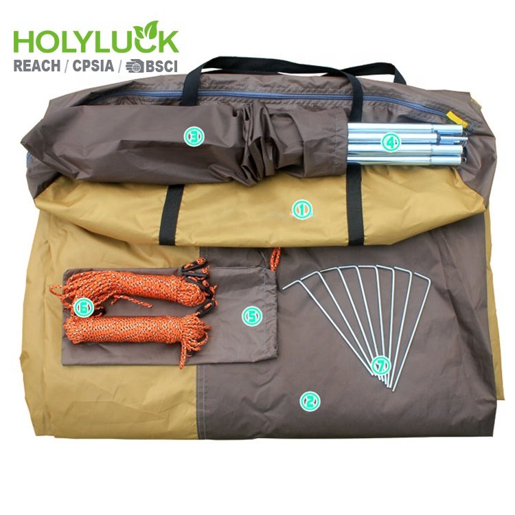 8 Persons Large Waterproof Camping Tents Glamping Camping Family Outdoor Tent