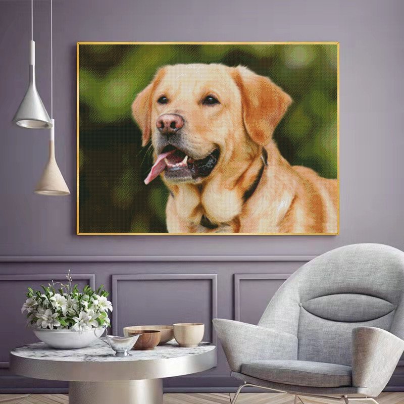 R-DPDZ03 Factory Drop Shipping Family Pet Photo Custom Mosaic Art DIY 5D Diamond Painting Kit