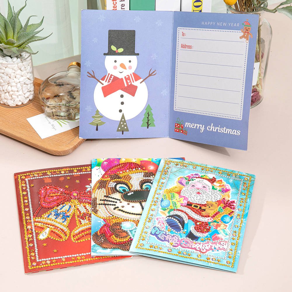 Diamond Painting Cards Happy Birthday Cards 5D DIY Special Diamond Painting Card Postcards Birthday Xmas Gift for Girls